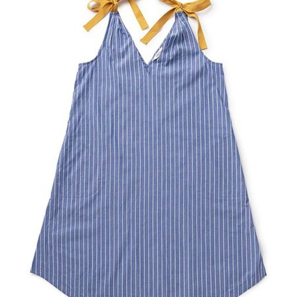 NWT Matilda Jane Blue Stripe Sandy Seashell Cover-Up XS - Picture 3 of 7